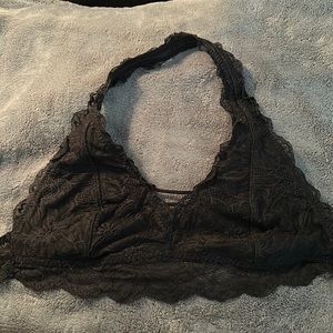 Black lace bralette